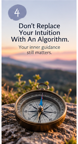 4. Don't replace your intuition with an algorithm